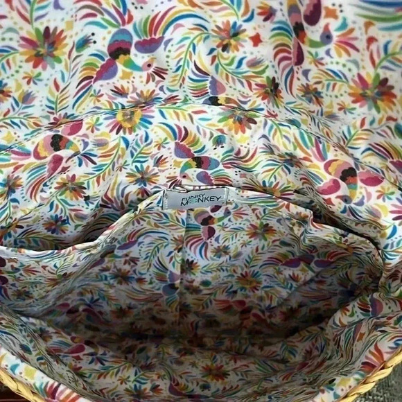 Funky Monkey Straw Clutch Purse Bag - Picture 4 of 5